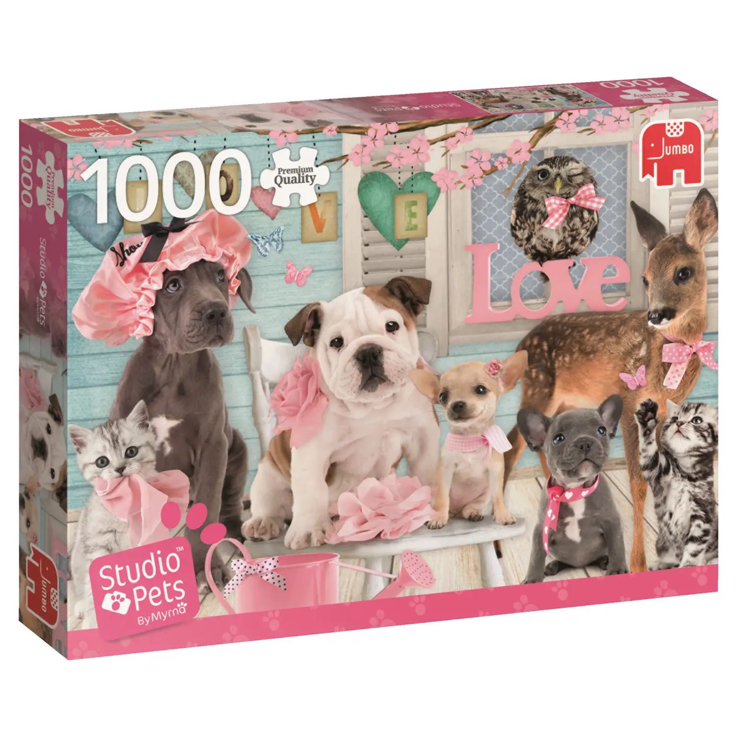 Jumbo Studio Pets Lots of Love 1000 Parça 19352 Puzzle Switch