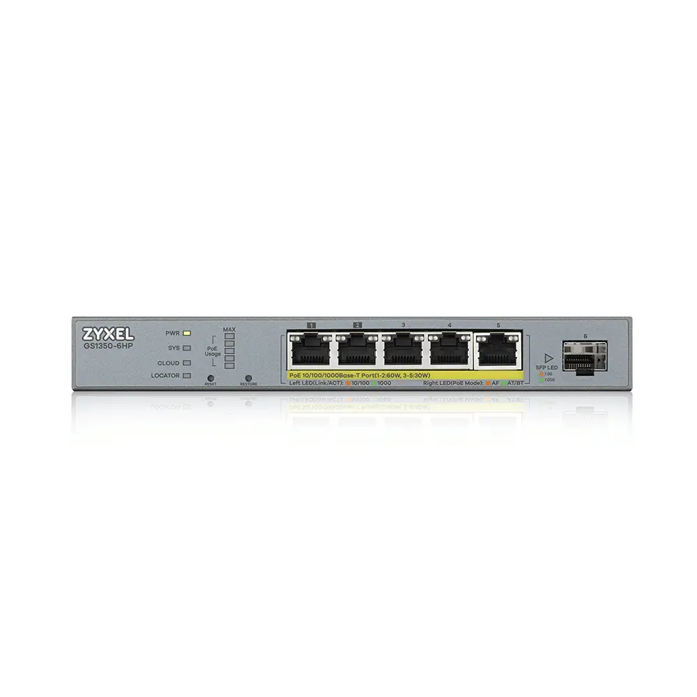 Zyxel GS1350-6HP-EU0101F Thumbnail 2