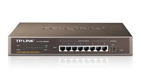 TP-Link 8-Port Gigabit Web Smart Switch with 1 SFP Slot TL-SG2109WEB