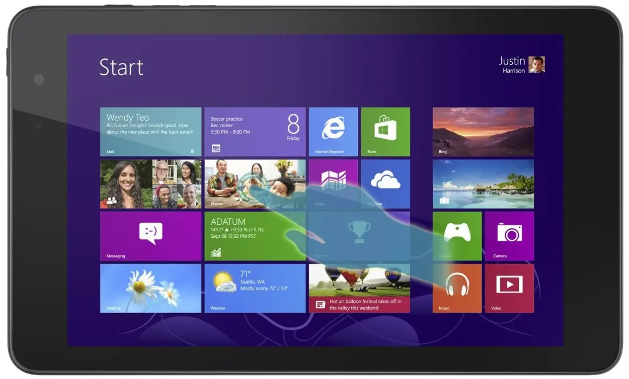 DELL 8 Pro 64 GB BELL8-1818BLK 8 inç 2 GB RAM Siyah Tablet