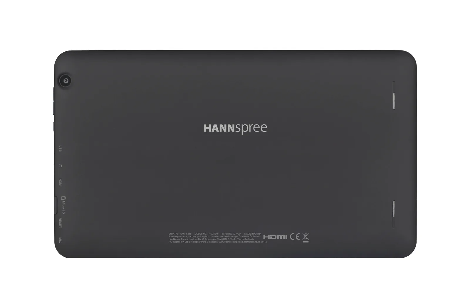 Hannspree 101 Helios 10.1" WiFi 8 GB SN1AT76B 10.1 inç 1 GB RAM Siyah Tablet Thumbnail 2