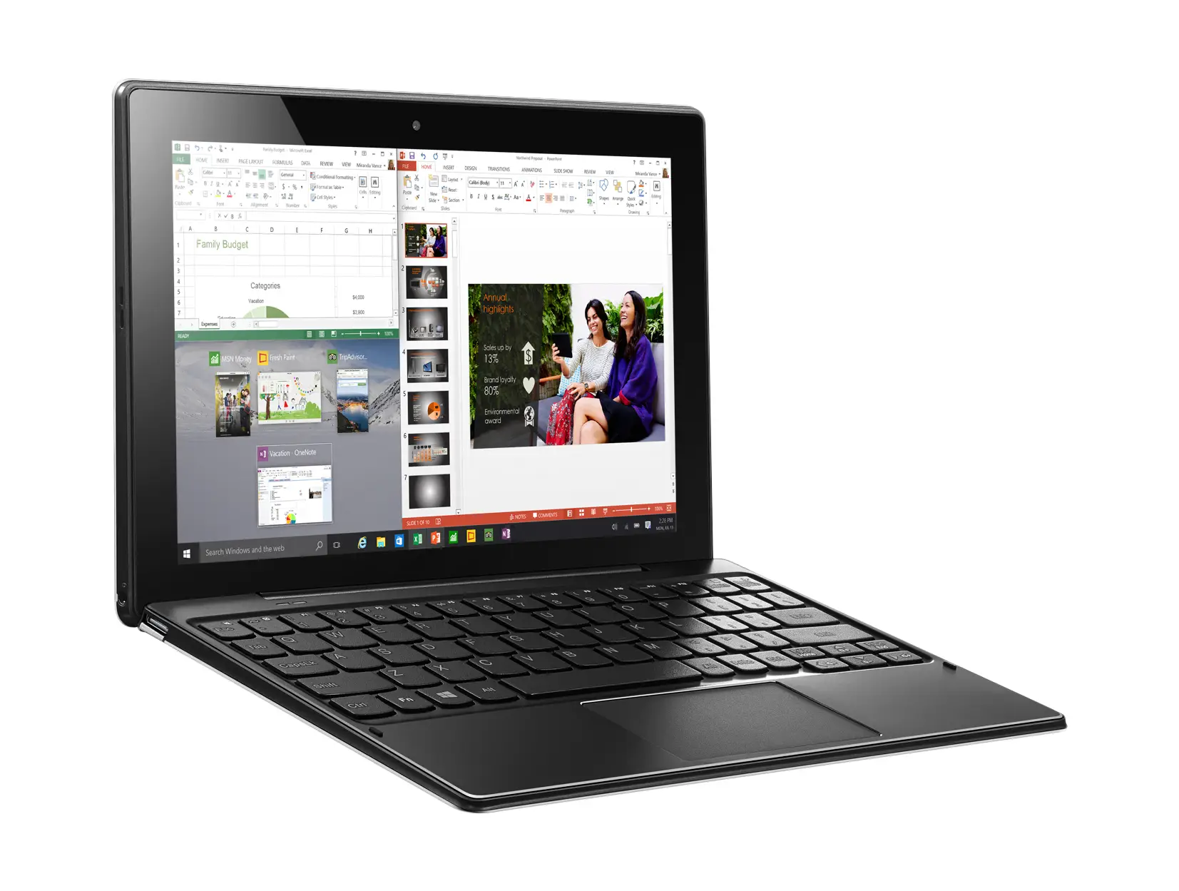 Lenovo IdeaPad 310 80SG0019GE 10.1 inç 64 GB 4 GB RAM Siyah Tablet