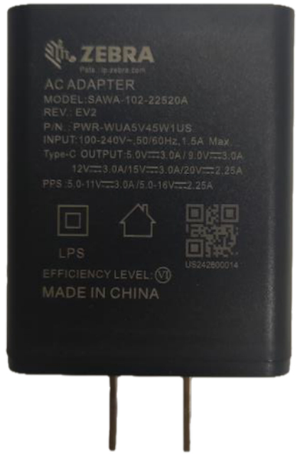 Zebra PWR-WUA5V45W1US PWR-WUA5V45W1GB Taşınabilir Bilgisayar Aksesuarları