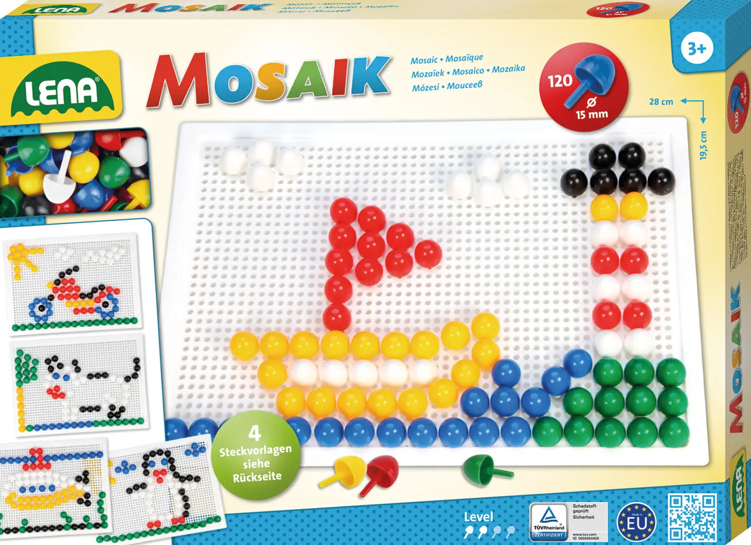 Lena Mosaic Set color 15 mm 120 pcs 35609 Taşınabilir Disk
