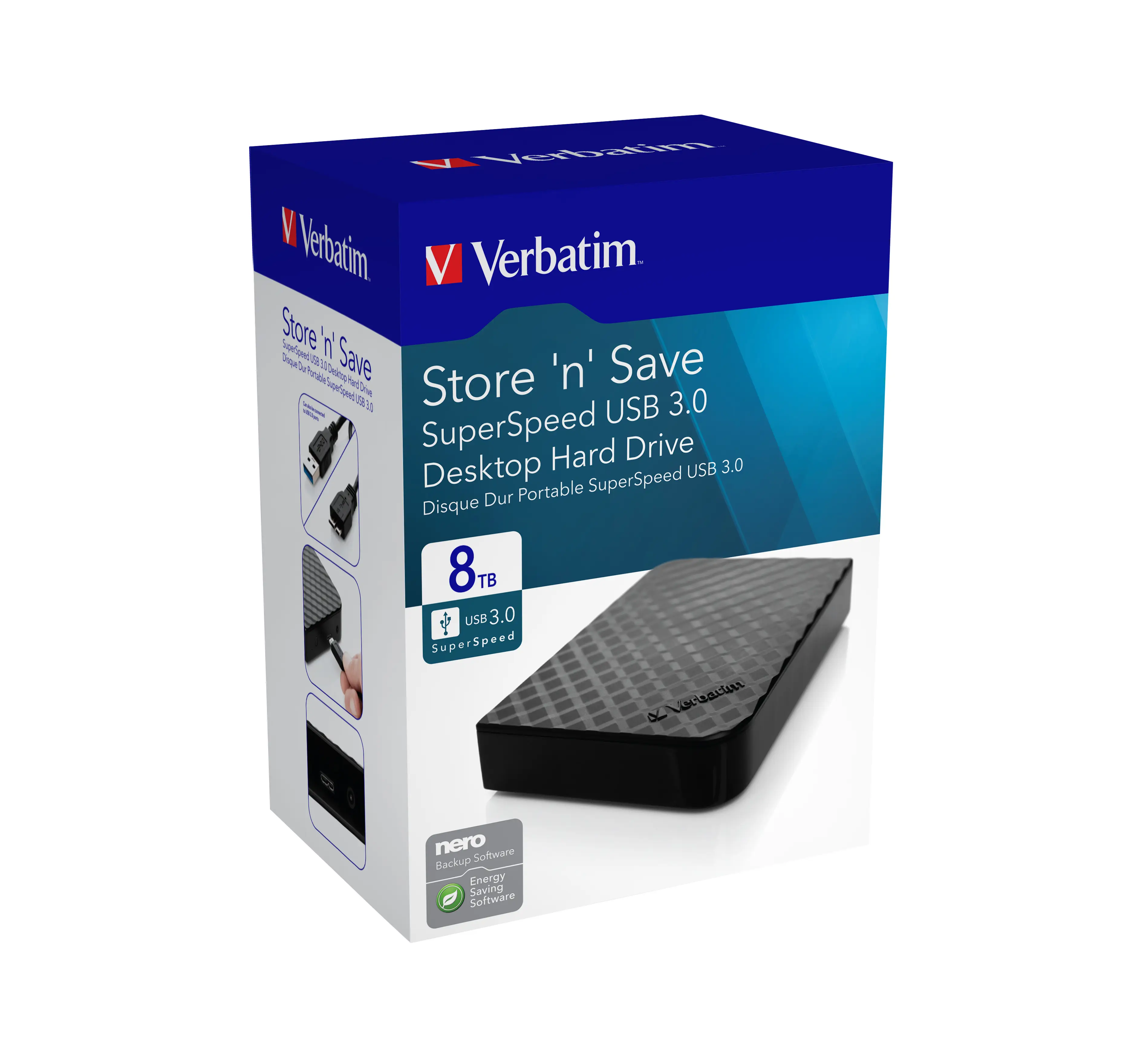 Verbatim Store 'n' Save 8 TB 47687 USB 3.2 Harici Hard Disk Thumbnail 13