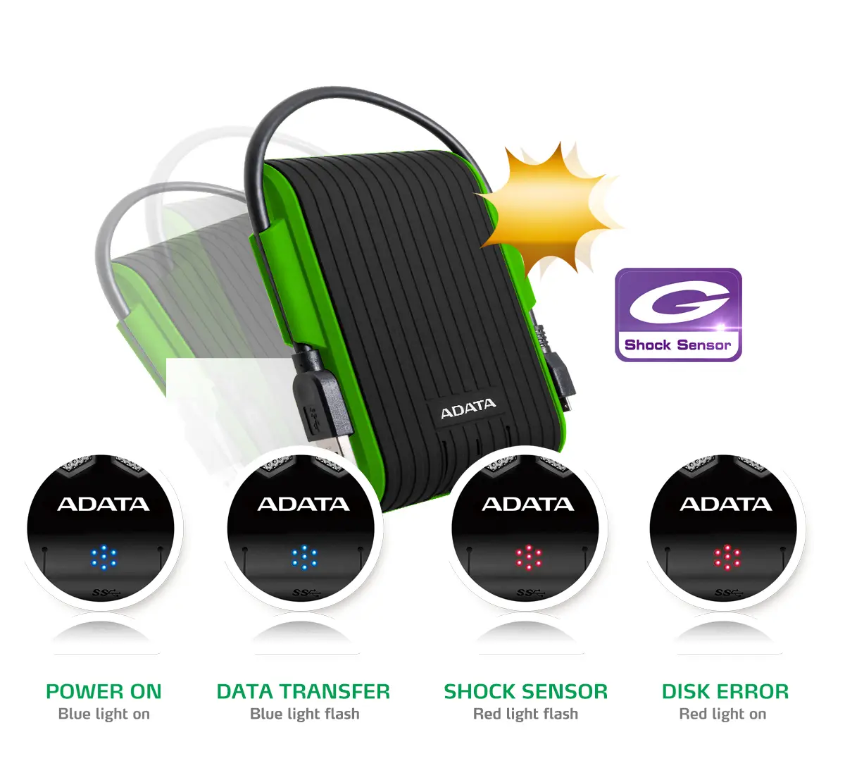 ADATA HD725 2 TB AHD725-2TU31-CGN USB 3.2 Harici Hard Disk Thumbnail 12