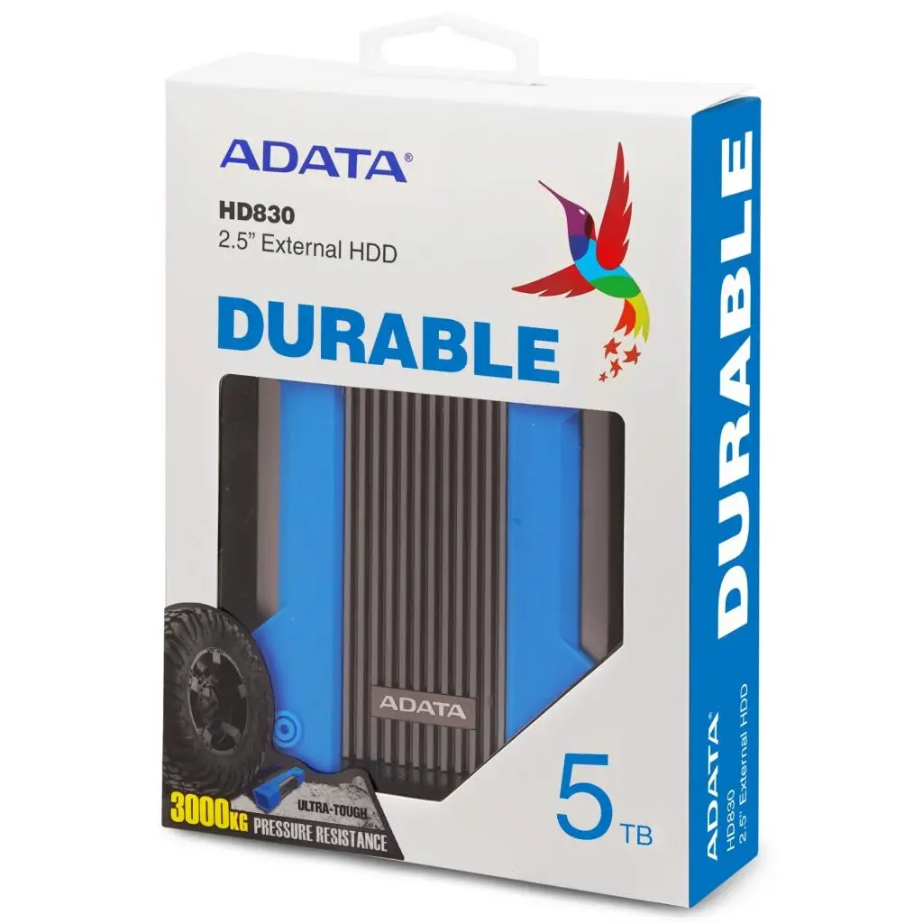 ADATA HD830 5 TB AHD830-5TU31-CBL 2.5" USB 3.2 Taşınabilir Harici Hard Disk Thumbnail 3