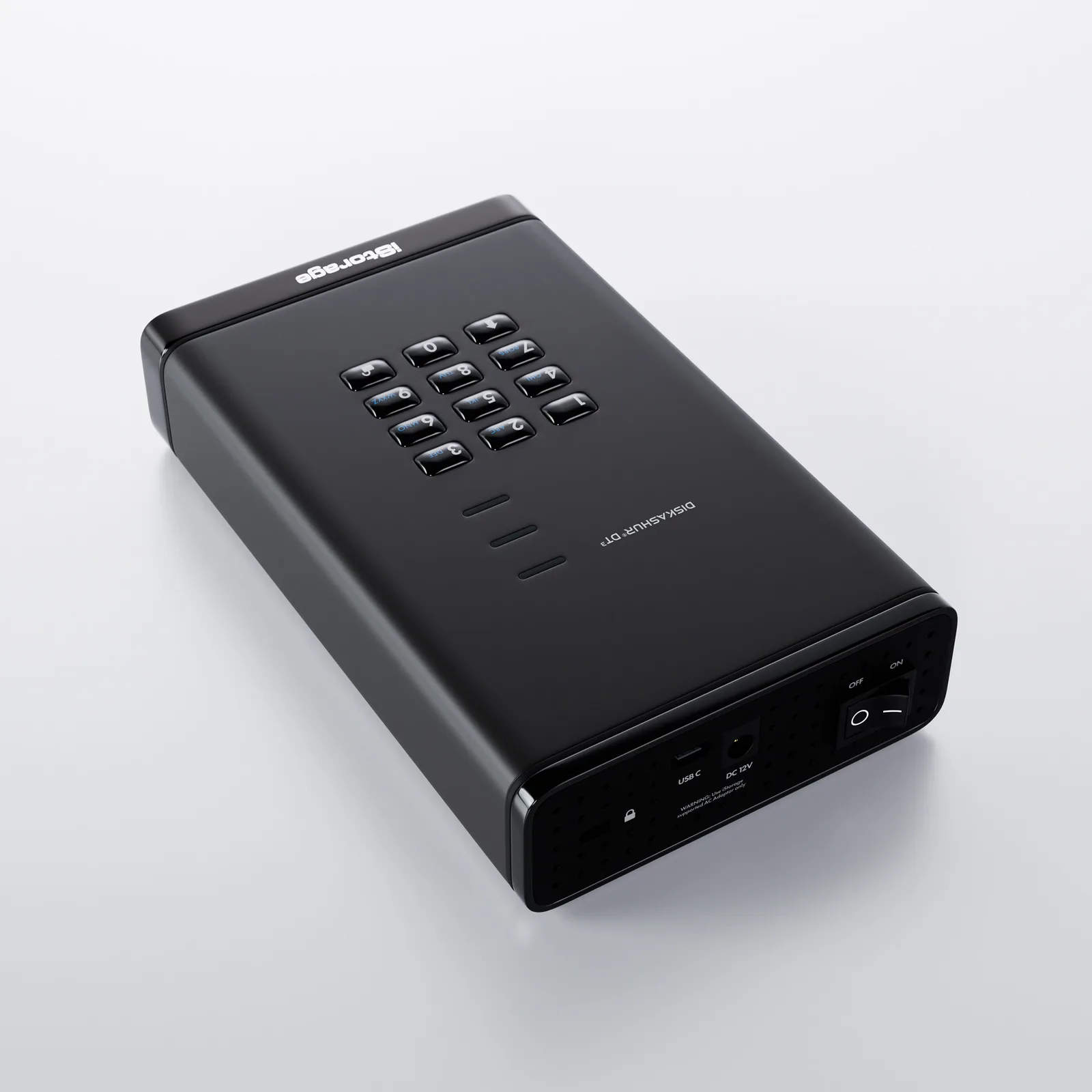 iStorage diskAshur DT3 HDD IS-DT3-256-2000-F 2 TB USB 3.2 Harici Hard Disk Thumbnail 6