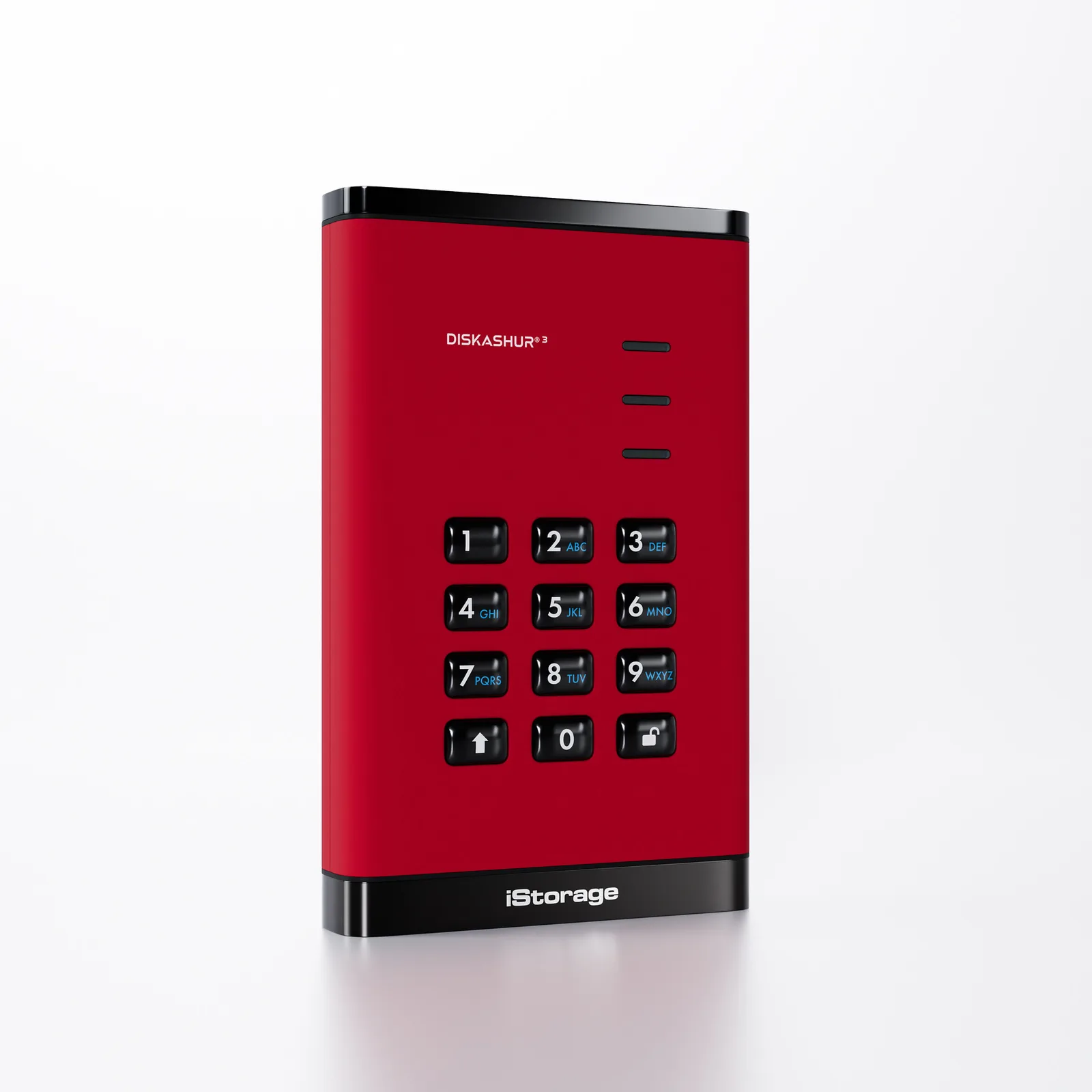 iStorage diskAshur3 HDD IS-DA3-256-2000-R 2 TB 2.5" USB 3.2 Taşınabilir Harici Hard Disk Thumbnail 1
