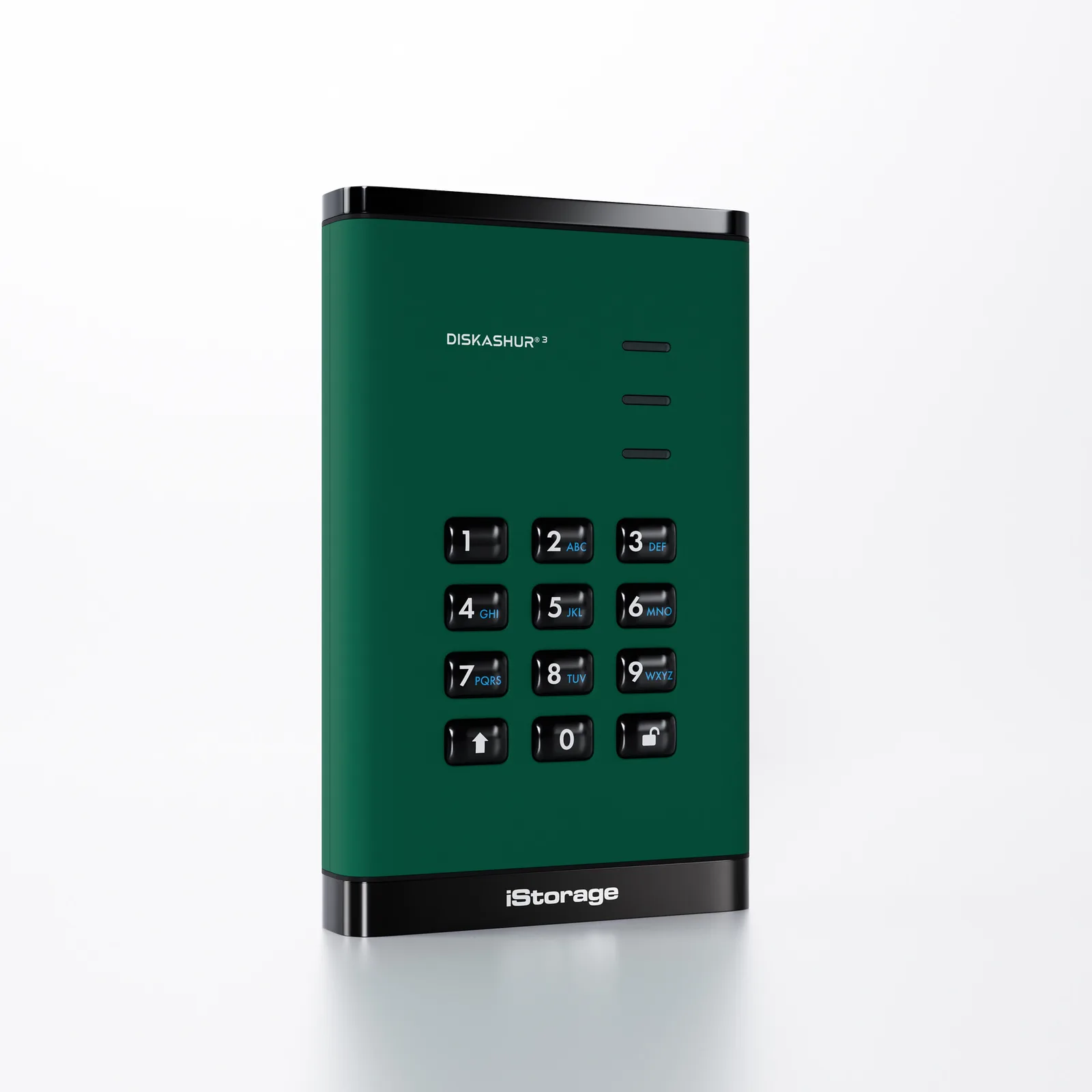 iStorage diskAshur3 HDD IS-DA3-256-2000-GN 2 TB 2.5" USB 3.2 Taşınabilir Harici Hard Disk Thumbnail 1