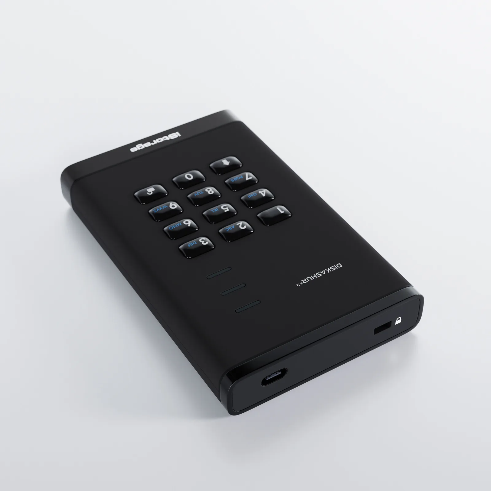 iStorage diskAshur3 HDD IS-DA3-256-5000-B 5 TB 2.5" USB 3.2 Taşınabilir Harici Hard Disk Thumbnail 6