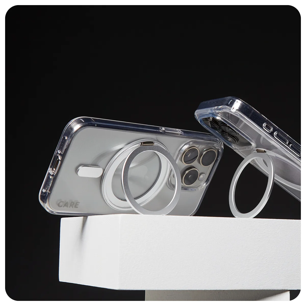 PanzerGlass CARE™ by PanzerGlass® Case Transparent w. Silver Kickstand & MagSafe iPhone 16 1325 Thumbnail 7