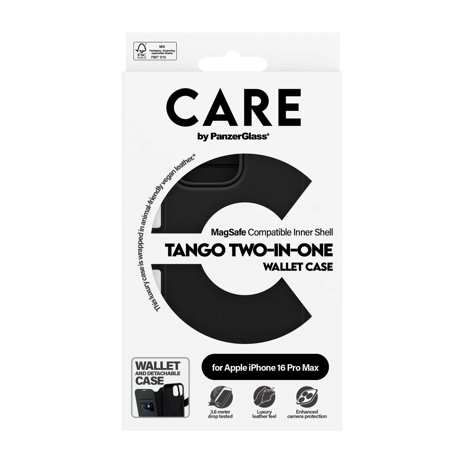 PanzerGlass CARE™ by PanzerGlass® Tango 2-in-1 Wallet Case w. MagSafe iPhone 16 Pro Max 1332 Thumbnail 3