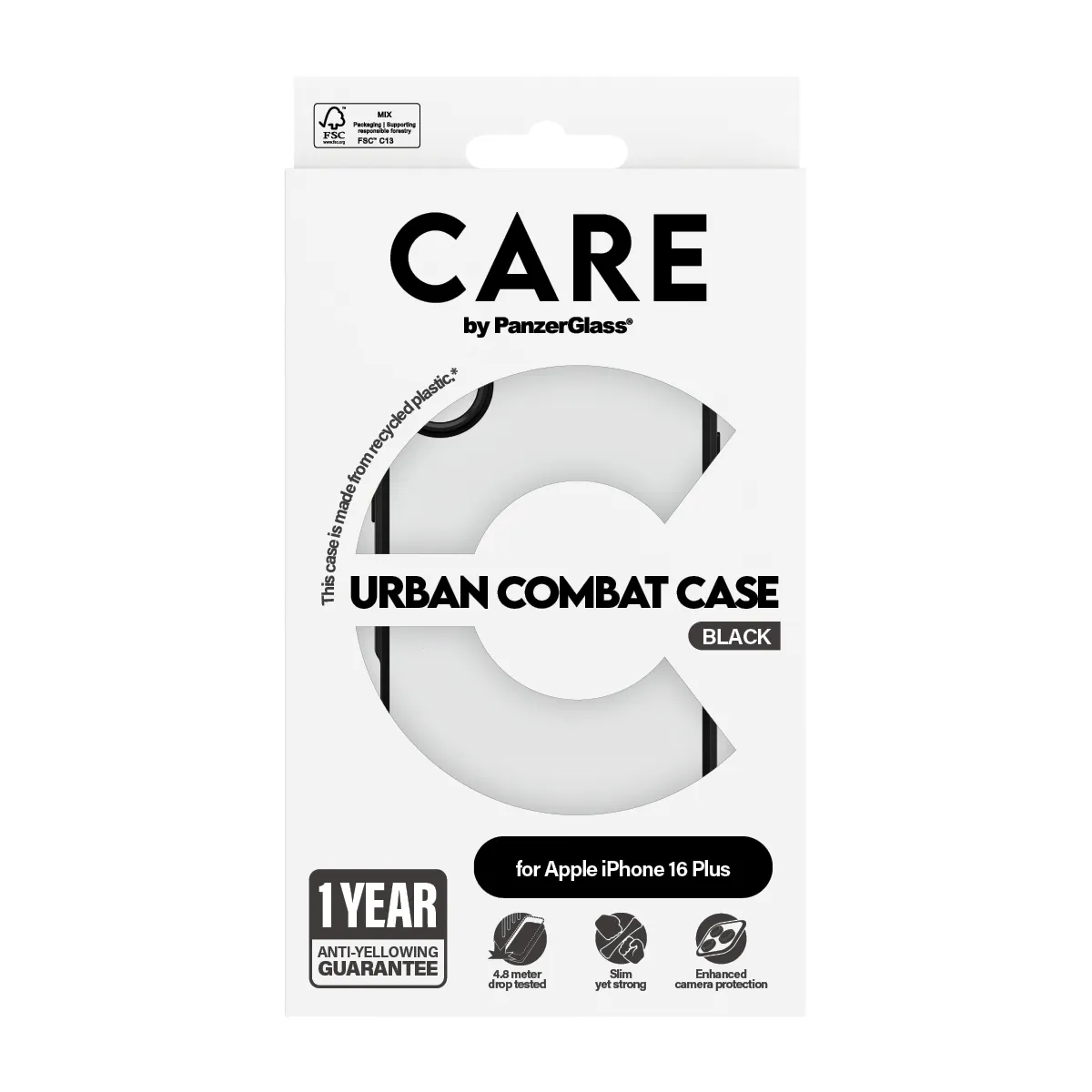 PanzerGlass CARE™ by PanzerGlass® Urban Combat Case Transparent iPhone 16 Plus 1363 Thumbnail 4