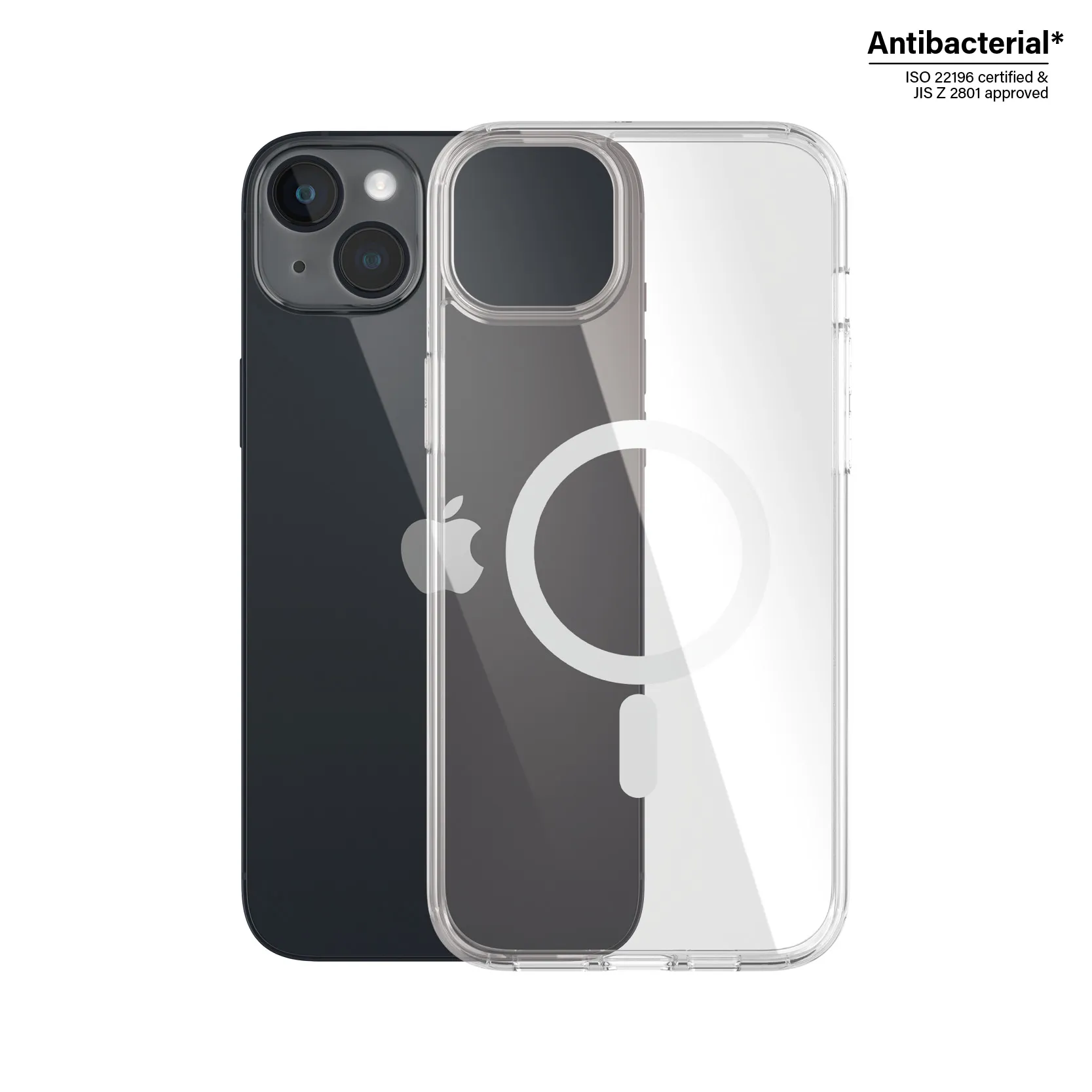 PanzerGlass® HardCase Transparent w. White MagSafe iPhone 14 Plus 0411 Thumbnail 0