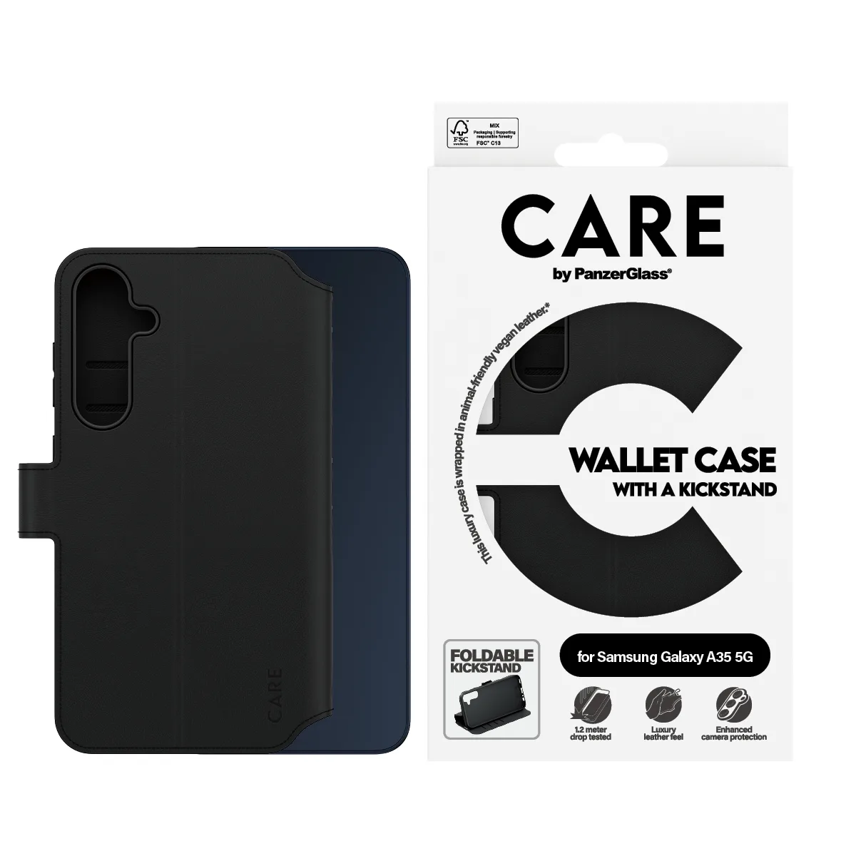 PanzerGlass CARE™ by PanzerGlass® Wallet Case w. Kickstand Samsung Galaxy A35 5G 1967 Thumbnail 1