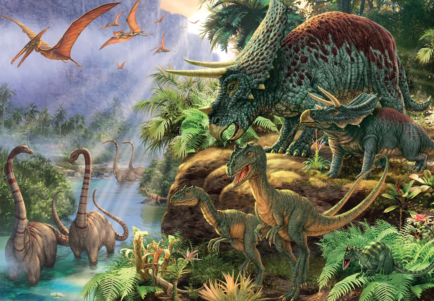 Jumbo Dinosaur Valley 1000 Parça 18378 Puzzle Telefon Aksesu