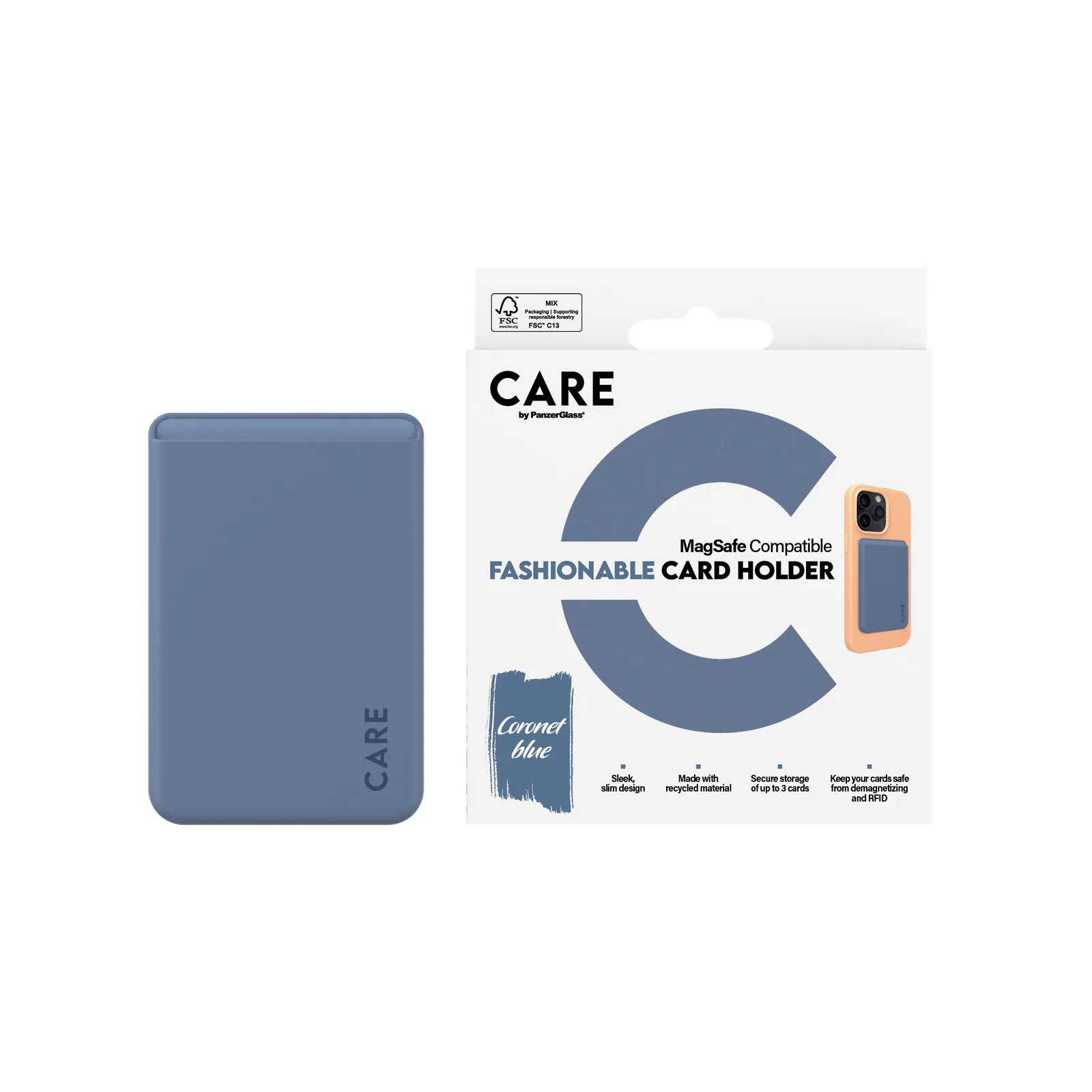 PanzerGlass CARE™ by PanzerGlass® Card Holder Blue iPhone 1447 Thumbnail 2