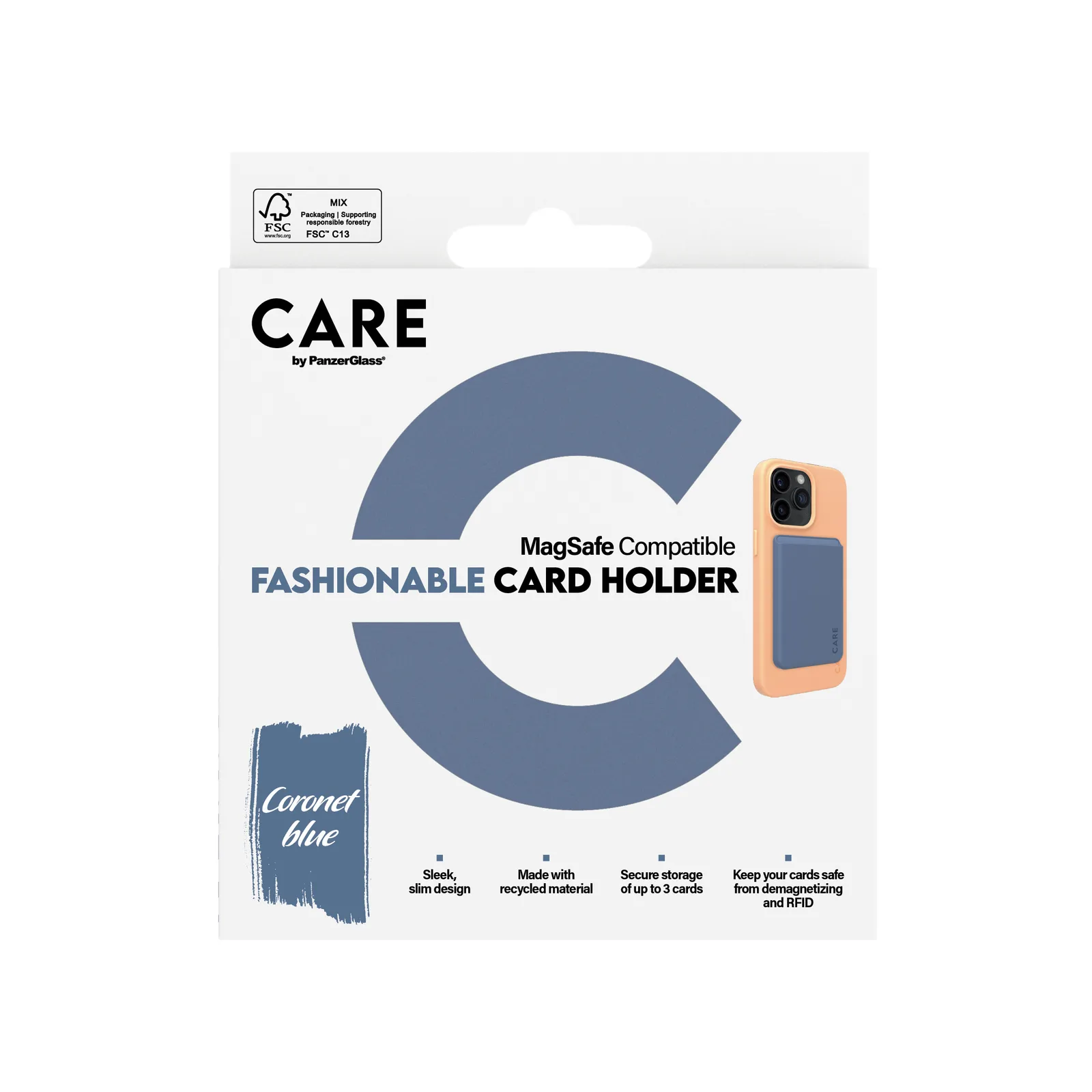 PanzerGlass CARE™ by PanzerGlass® Card Holder Blue iPhone 1447 Thumbnail 4