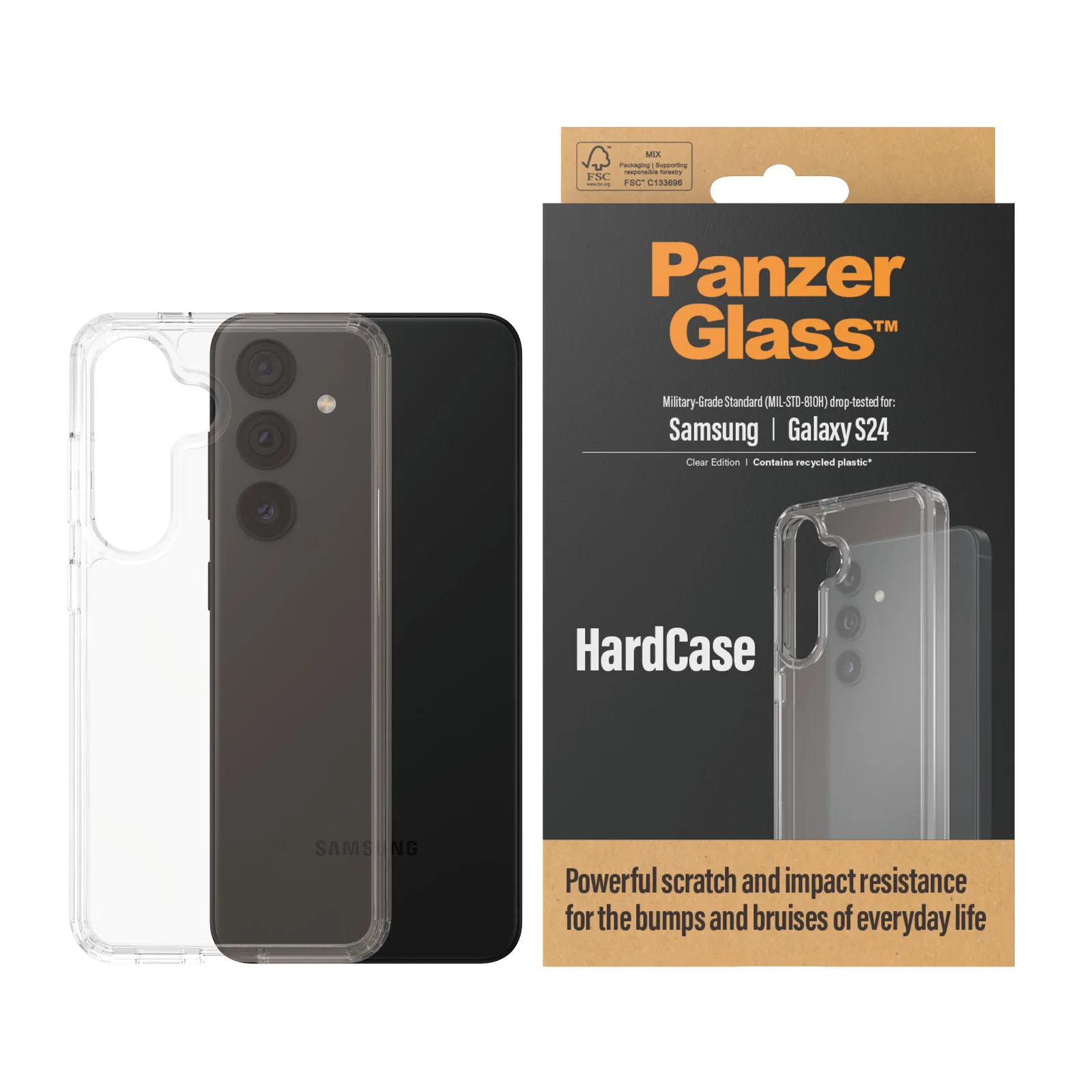 PanzerGlass® HardCase Transparent Samsung Galaxy S24 1213 Thumbnail 2