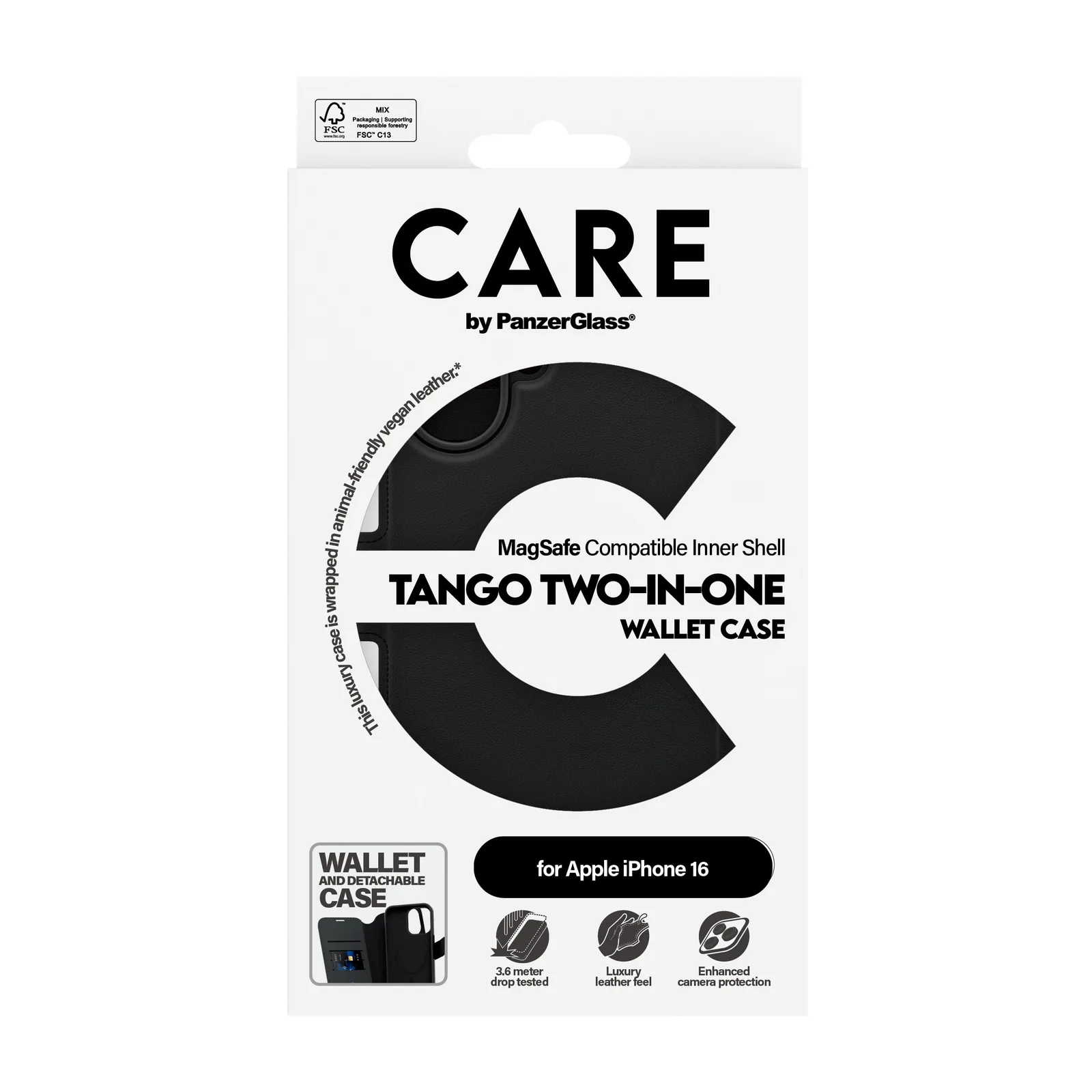 PanzerGlass CARE™ by PanzerGlass® Tango 2-in-1 Wallet Case w. MagSafe iPhone 16 1329 Thumbnail 4