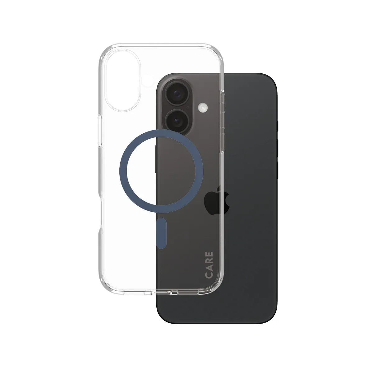 PanzerGlass CARE™ by PanzerGlass® Urban Combat Case Transparent w. Blue MagSafe iPhone 16 Plus 1367 Telefon Aksesu