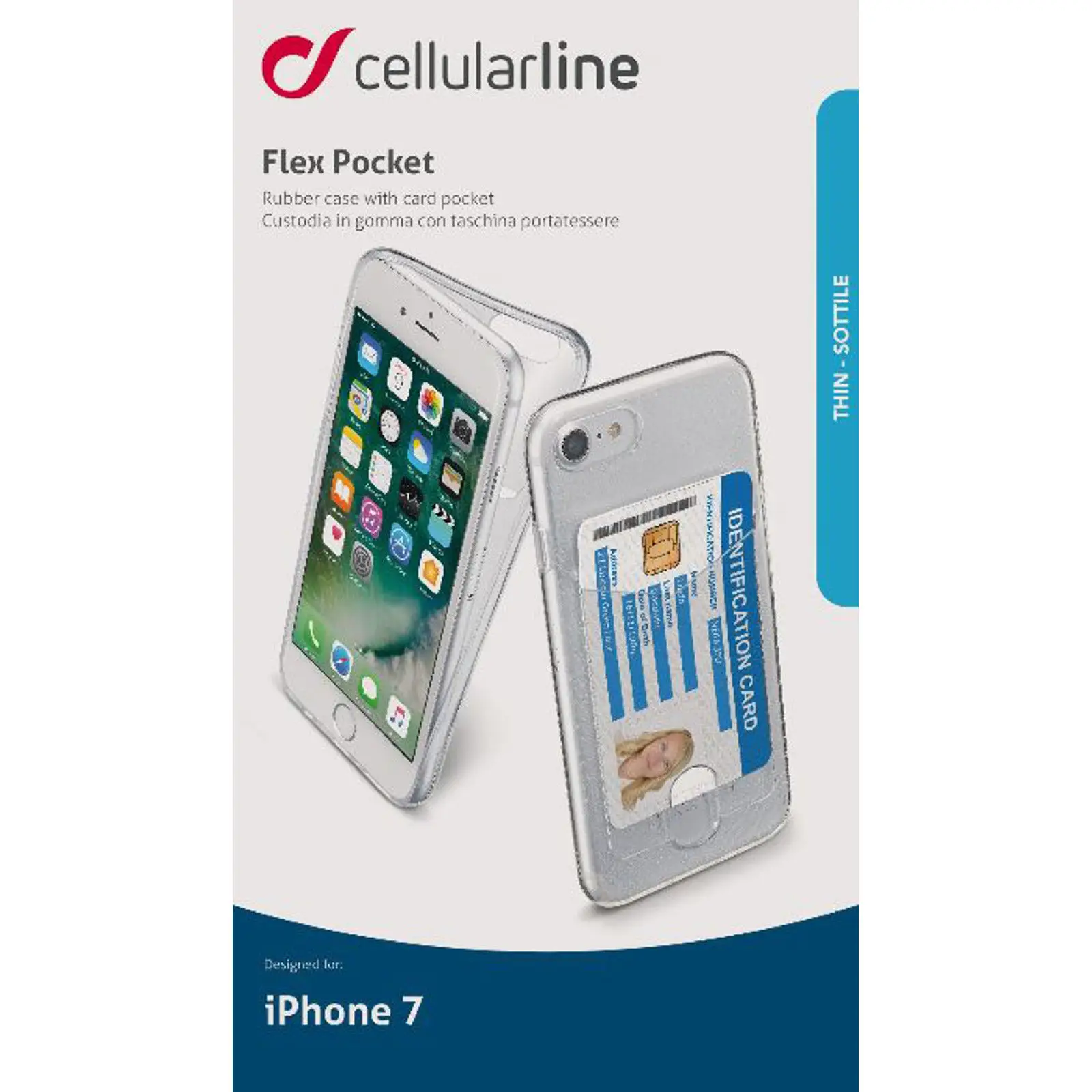 Cellularline FINEPOCKIPH747T Telefon Aksesu