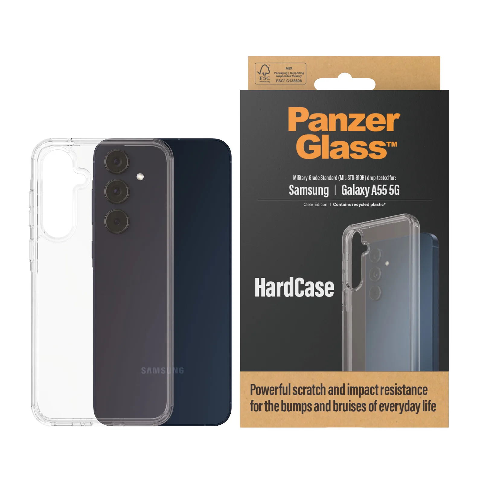 PanzerGlass® HardCase Transparent Samsung Galaxy A55 5G 1265 Thumbnail 2