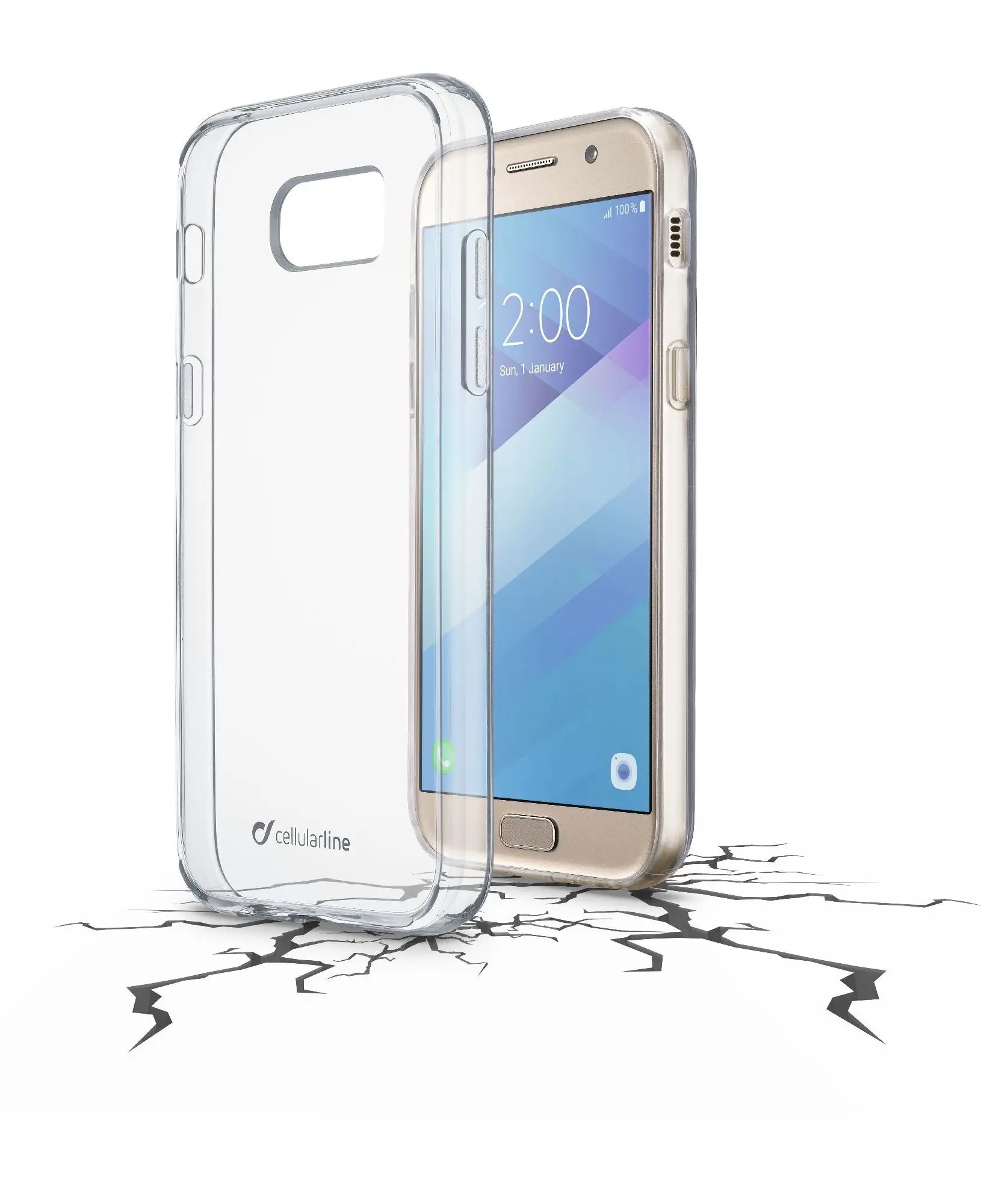 Cellularline CLEARDUOGALA517T Telefon Aksesu