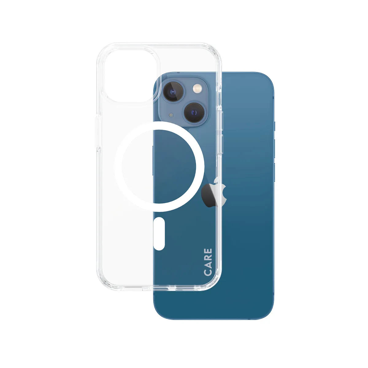 PanzerGlass CARE™ by PanzerGlass® Urban Combat Case Transparent w. White MagSafe iPhone 14 | 13 1462 Telefon Aksesu