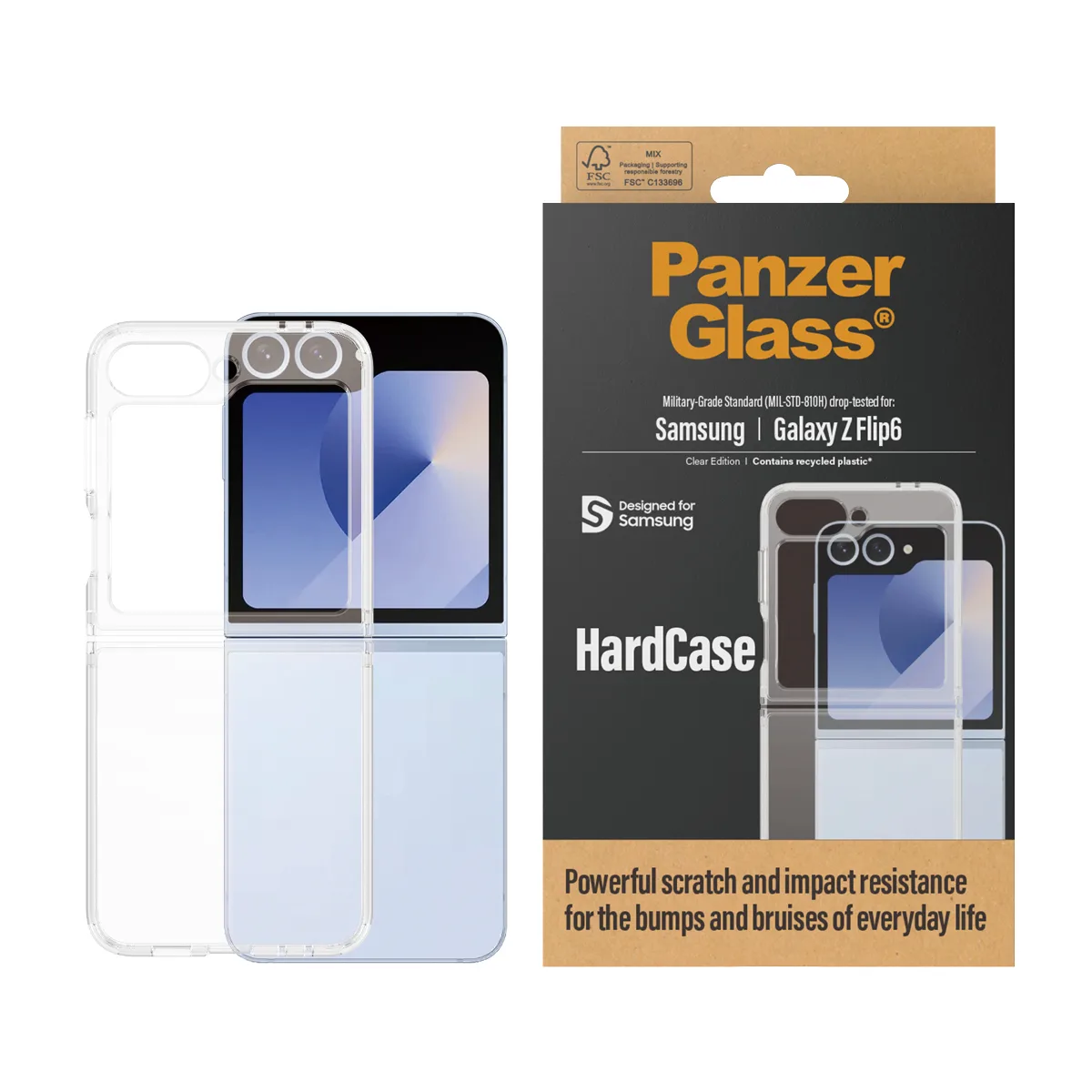 PanzerGlass® HardCase Transparent Samsung Galaxy Z Flip6 1271 Thumbnail 2