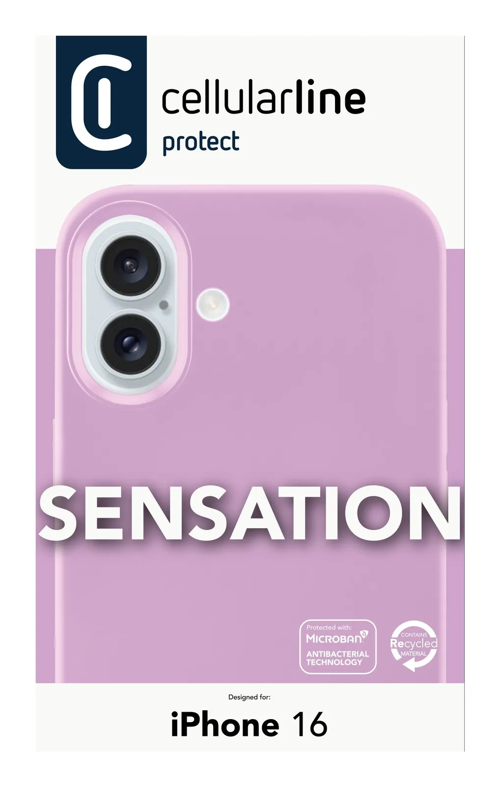 Cellularline 8018080482595 SENSATIONIPH16P Thumbnail 1