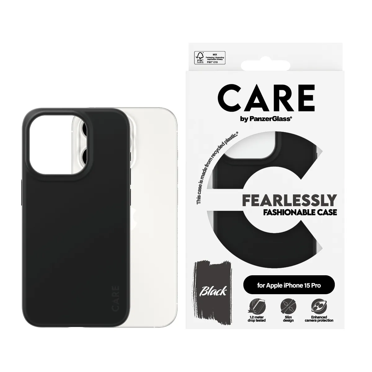 PanzerGlass CARE™ by PanzerGlass® Case Black iPhone 15 Pro 1430 Thumbnail 2