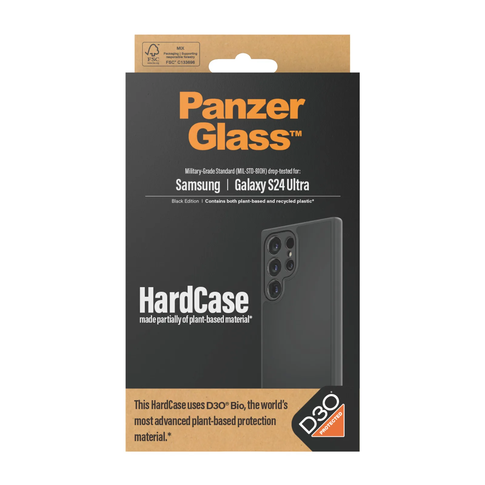 PanzerGlass® HardCase Black w. D3O® Samsung Galaxy S24 Ultra 1218 Thumbnail 4