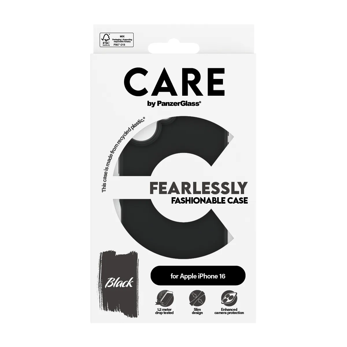 PanzerGlass CARE™ by PanzerGlass® Case Black iPhone 16 1393 Thumbnail 4