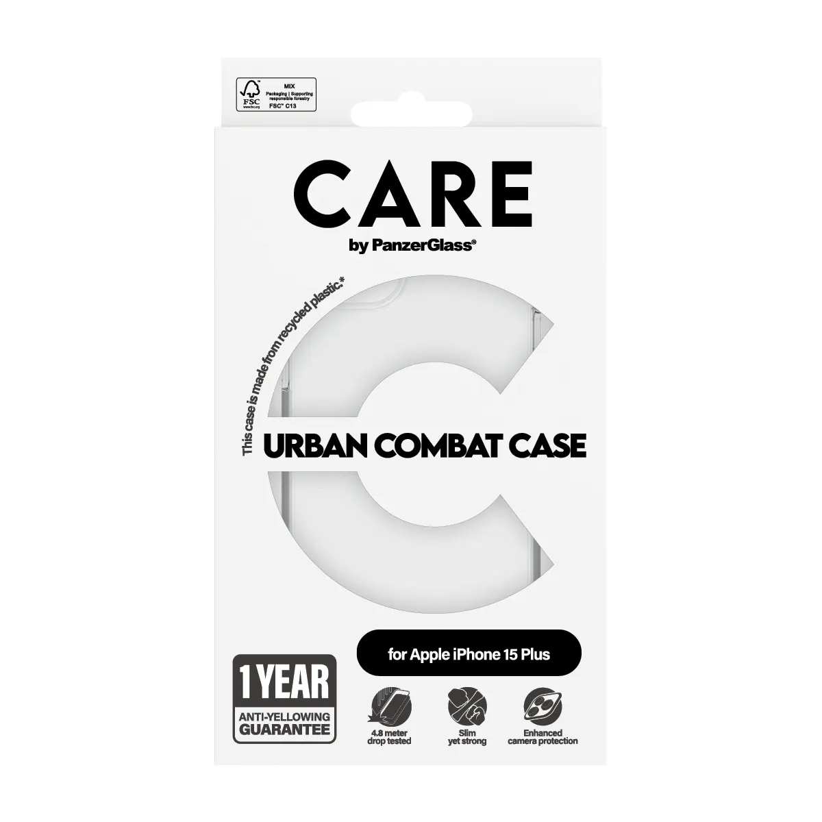 PanzerGlass CARE™ by PanzerGlass® Urban Combat Case Transparent iPhone 15 Plus 1423 Thumbnail 4