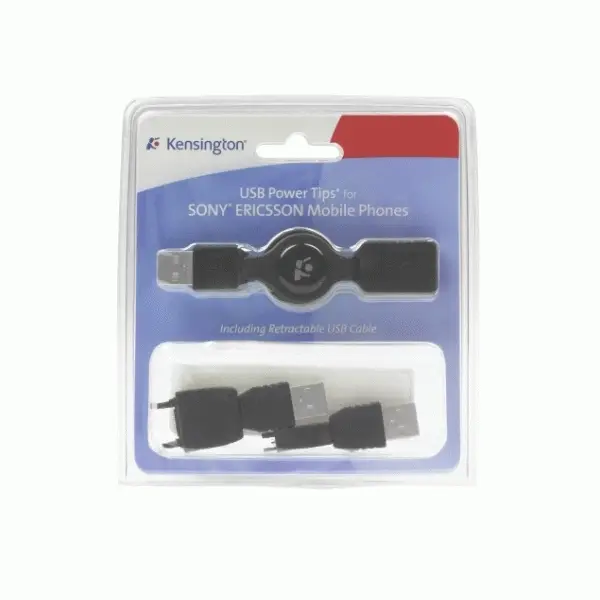 Kensington USB Power Tip f/ Sony Ericsson Mobile Phones 24515 Thumbnail 1