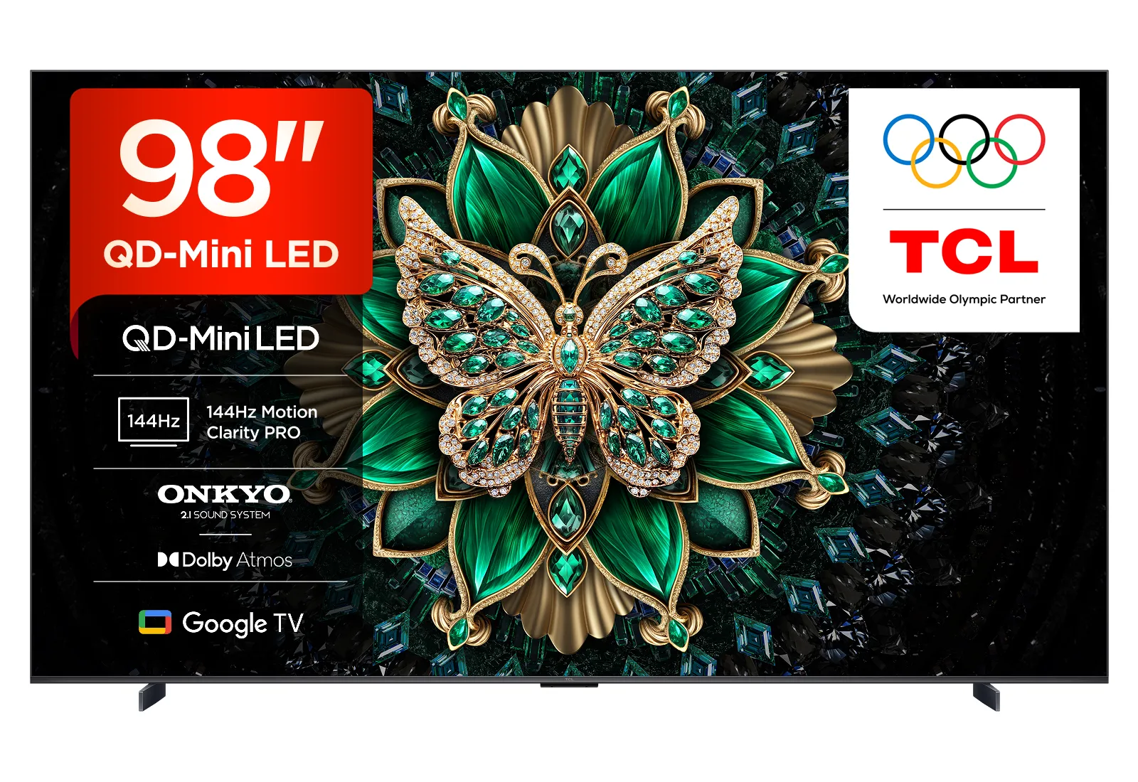 TCL 98C6K-UK 98 inç 144Hz 4K Ultra HD TV Televizyon (TV)