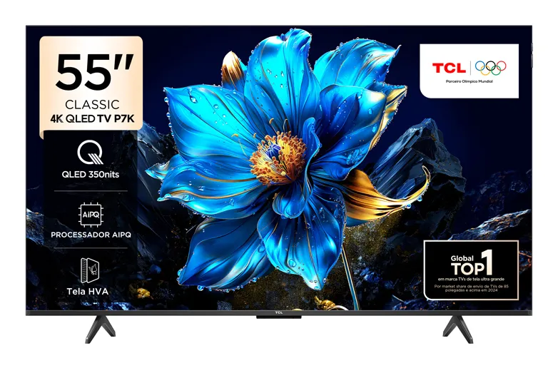 TCL 55'' P7K 4K UHD Google TCL55P7KGTV 55 inç 4K Ultra HD QLED TV Televizyon (TV)