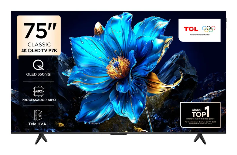 TCL 75'' P7K 4K UHD Google TCL75P7KGTV 65 inç 4K Ultra HD QLED TV Televizyon (TV)