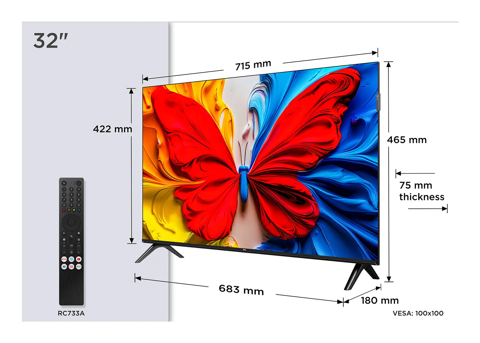 TCL 32S59K 32 inç Full HD QLED TV Televizyon (TV)