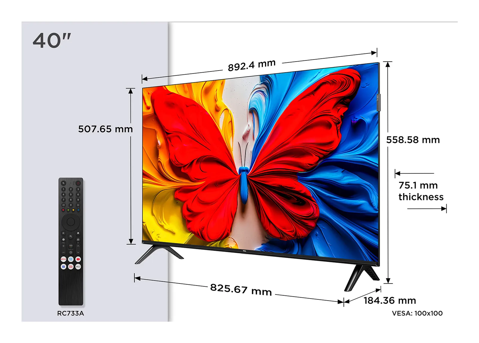 TCL 40S59K 40 inç Full HD QLED TV Televizyon (TV)