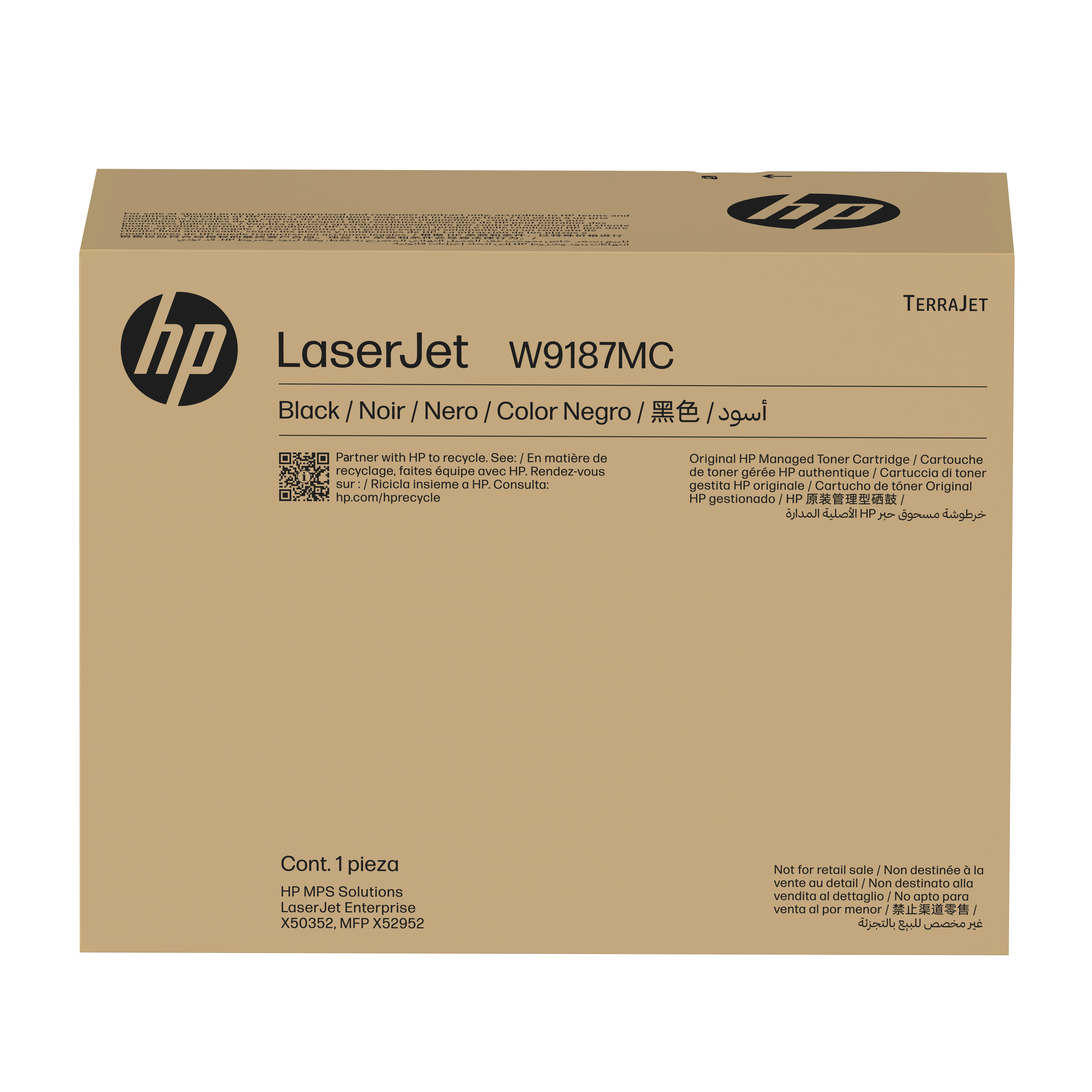 HP W9187MC Siyah Managed LaserJet Toner Toner Kartuşları