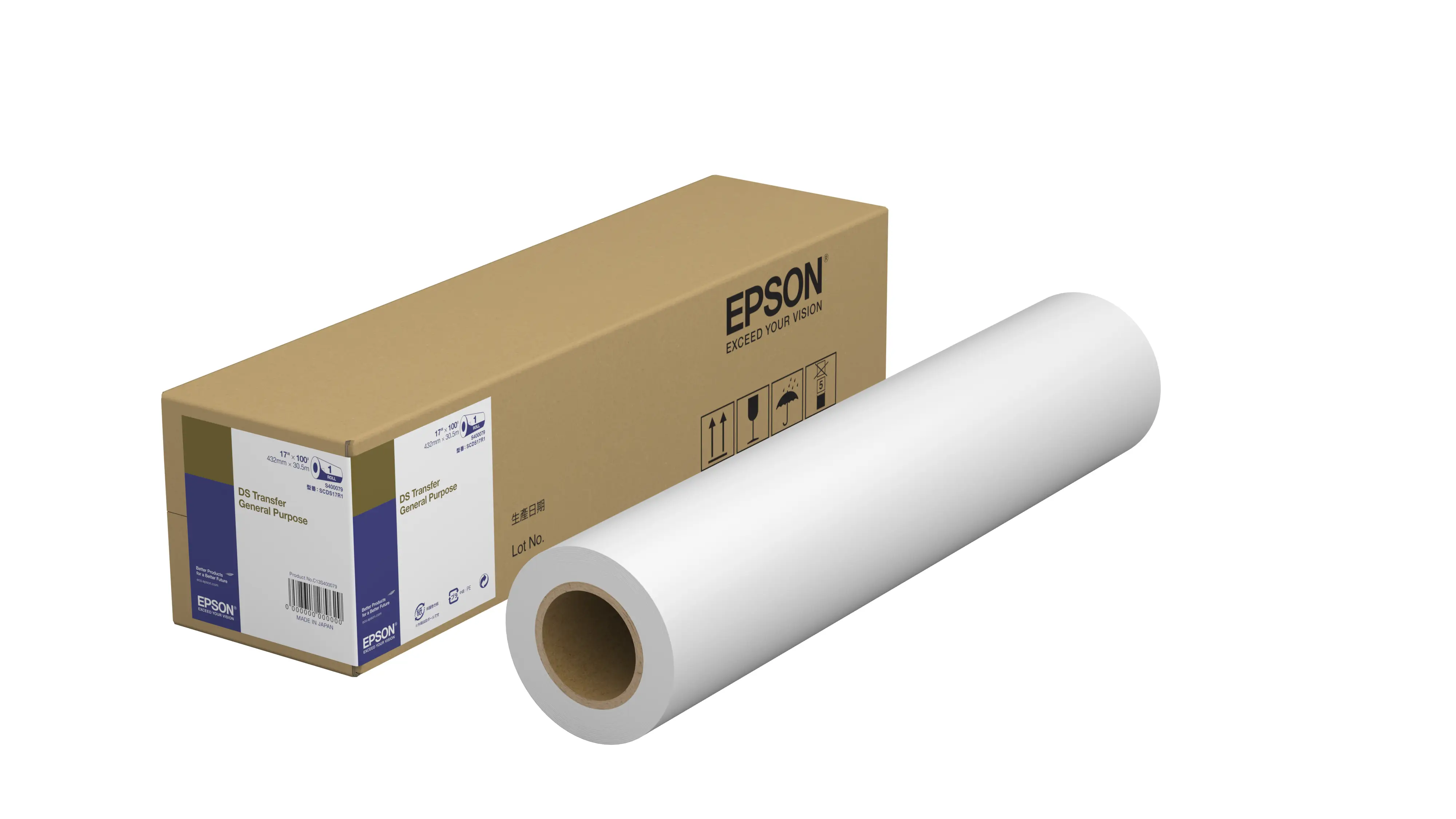 Epson DS Transfer Genel Amaçlı 432 mm x 30,5 m C13S400079 Transfer Kağıtları