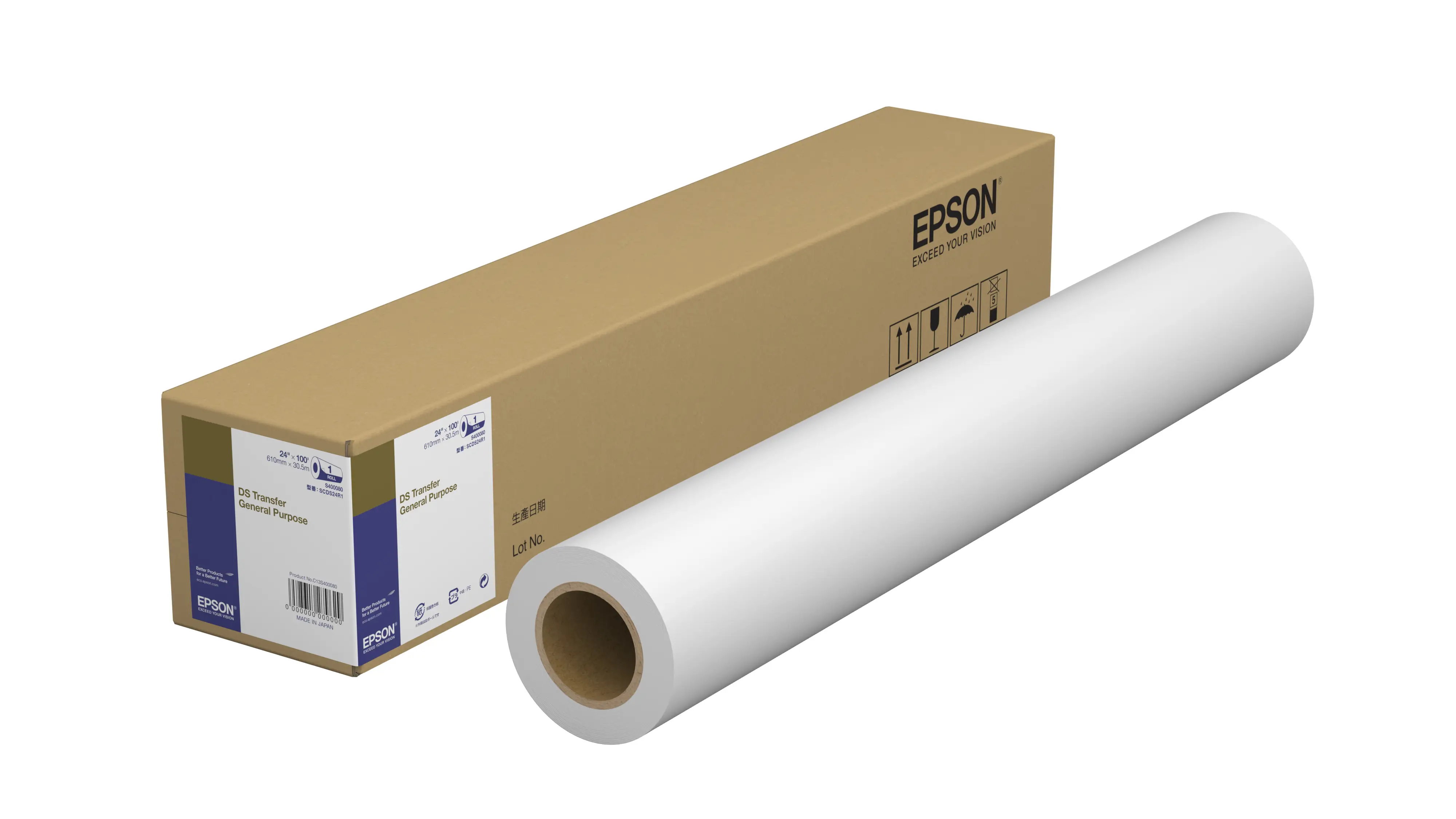 Epson DS Transfer Genel Amaçlı 610 mm x 30,5 m C13S400080 Transfer Kağıtları