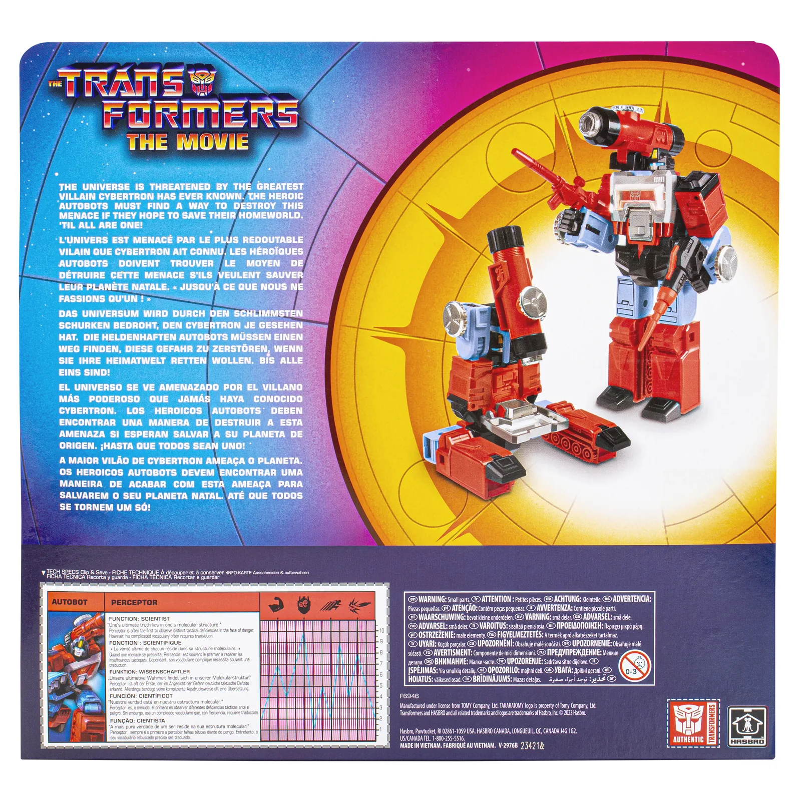 Hasbro Transformers The Movie G1 Perceptor F69465L0 Thumbnail 10