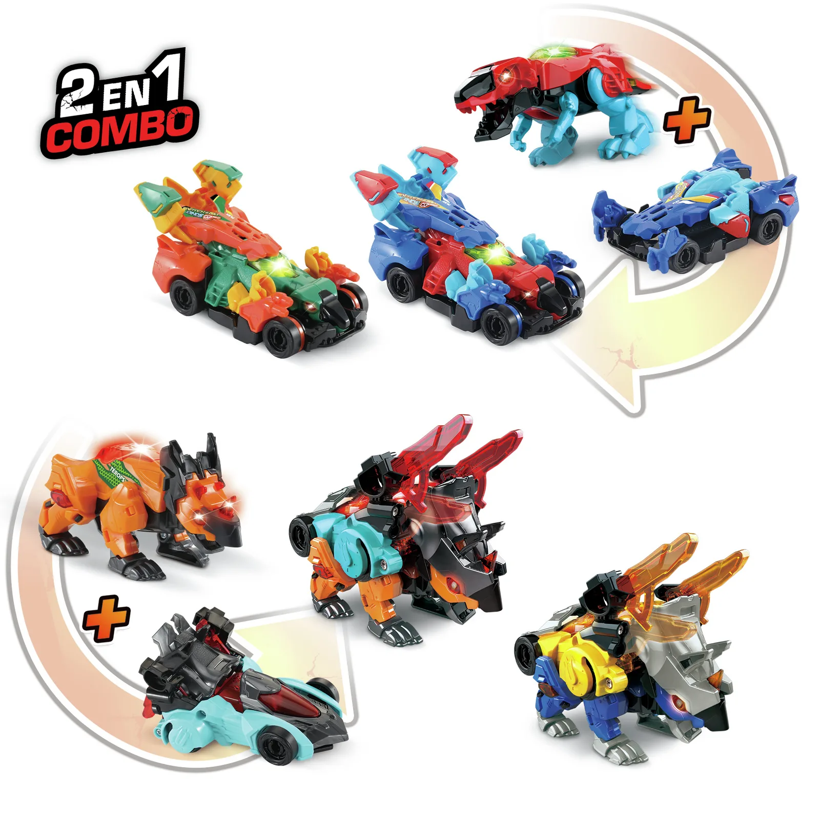 VTech PETITS SWITCH & GO DINOS COMBO 80-426405 Transformer Oyuncakları