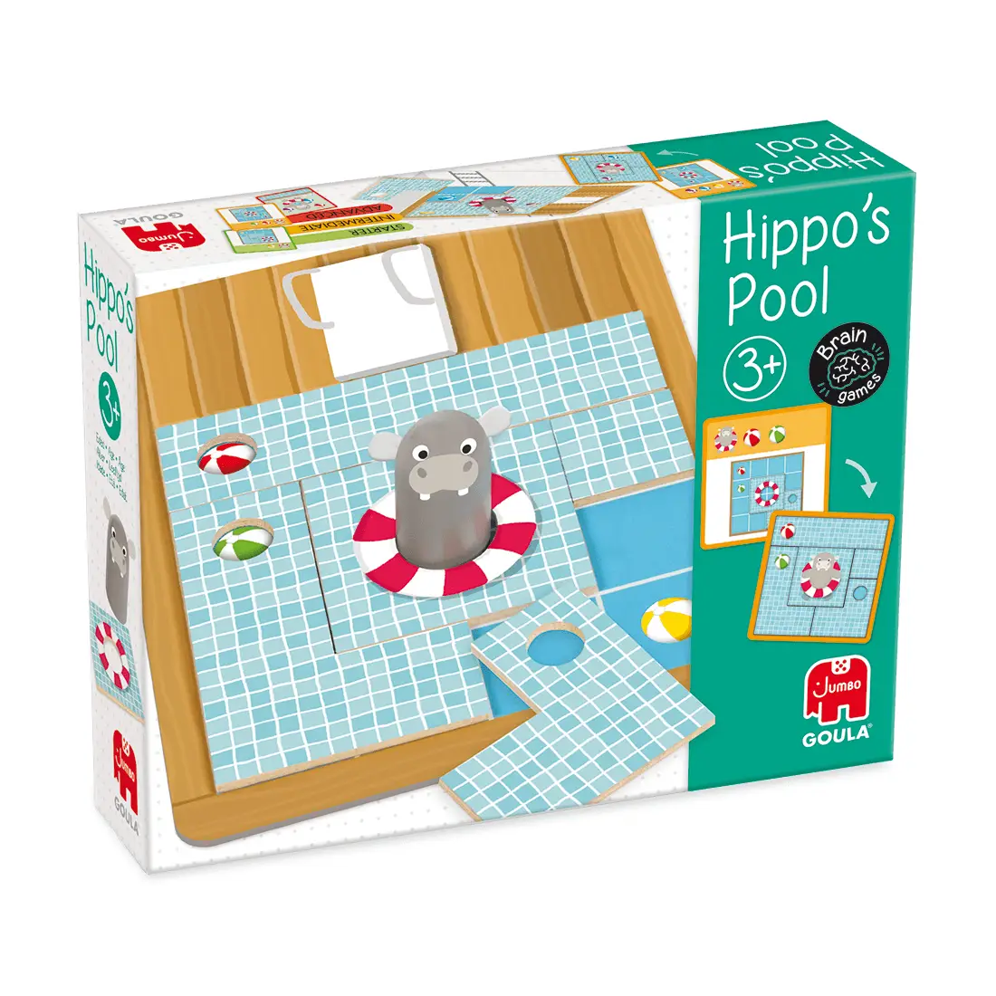 Jumbo Goula Hippo's Pool 55265 Kutu Oyunu Tutacakları