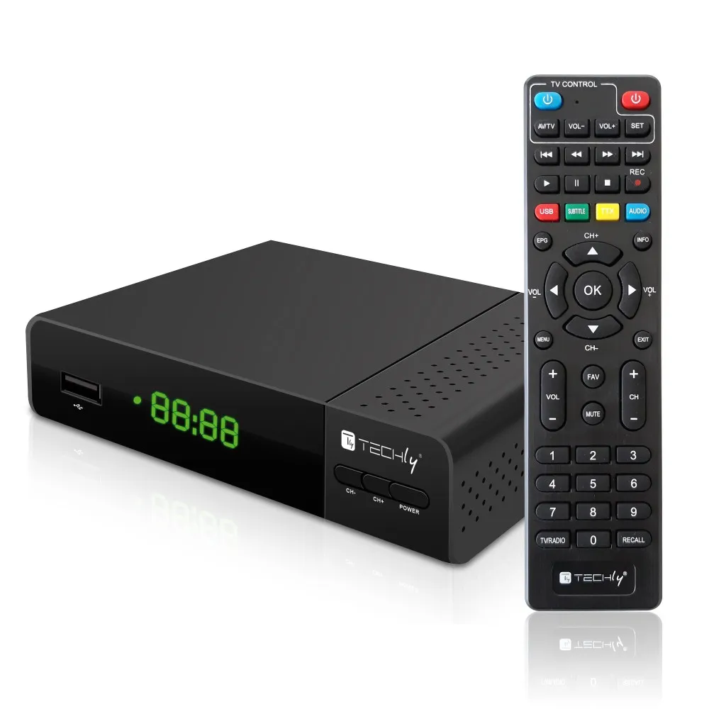 Techly IDATA TV-DT2PLB TV Set-Top Boxes