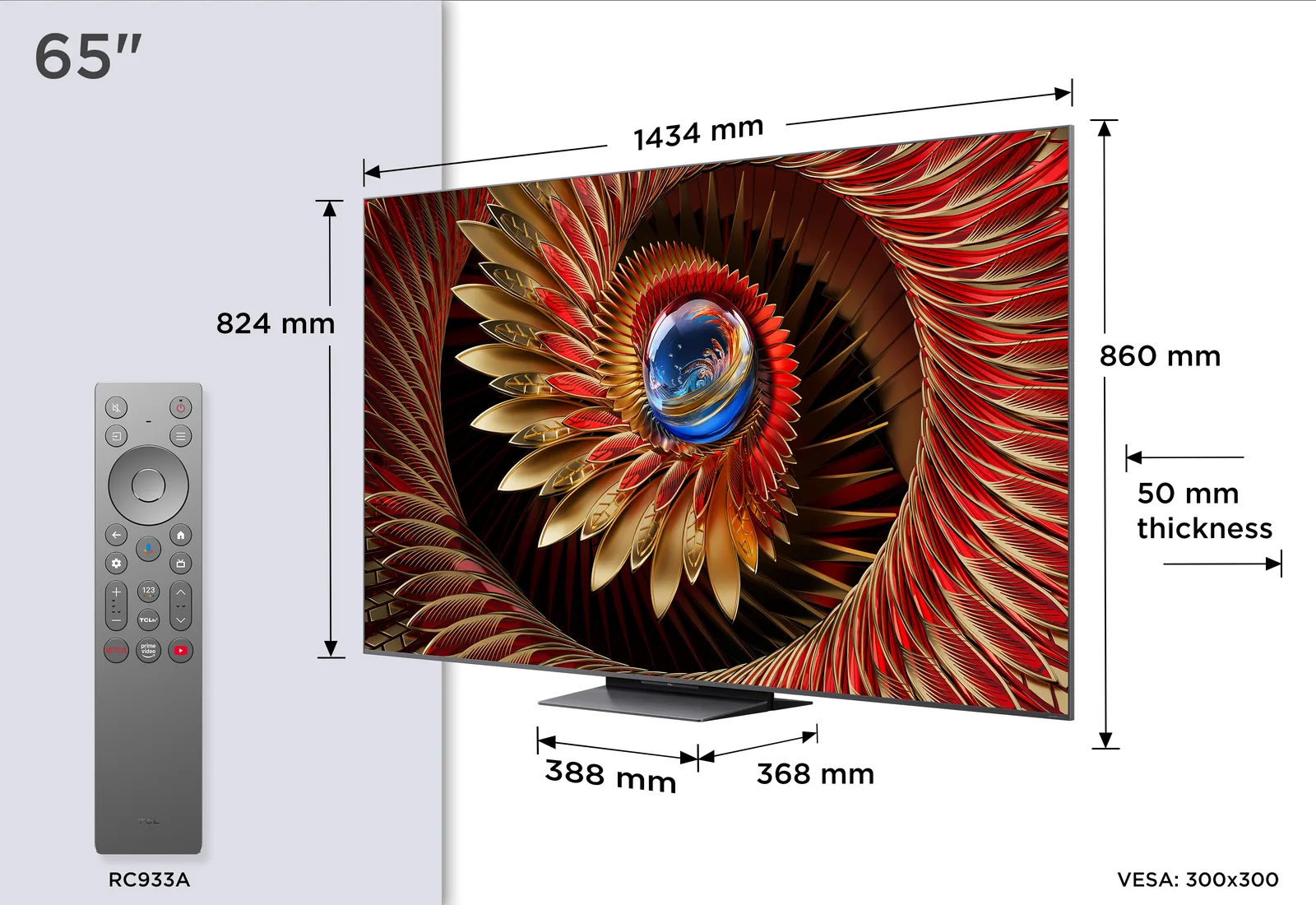 TCL 65C8K 65 inç 144Hz 4K Ultra HD TV Thumbnail 3